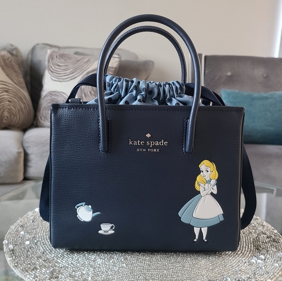 Kate Spade Disney Alice in Wonderland Bag, Wallet, & Card Holder Set - Picture 3 of 16